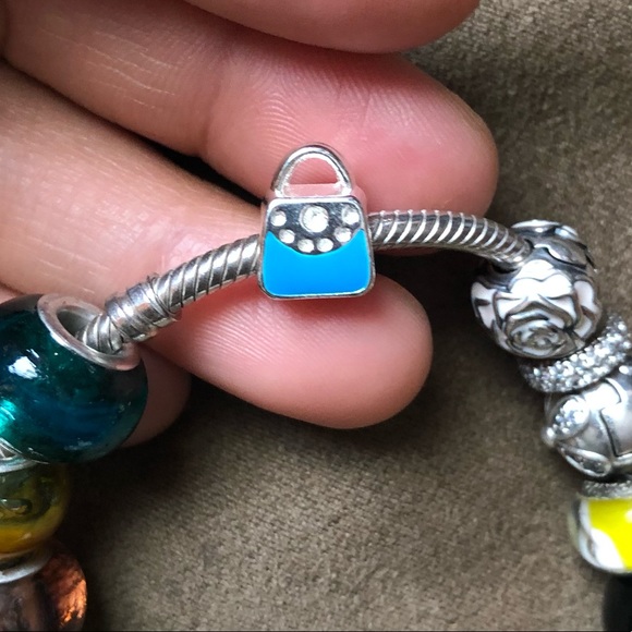 Authentic Pandora Bracelet Jewelry with 17 Charms - Picture 5 of 16